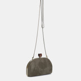 Clutch en terciopelo verde
