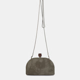 Clutch en terciopelo verde