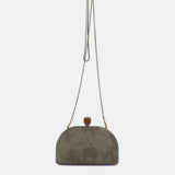 Clutch en terciopelo verde