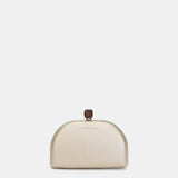 Gold velvet clutch