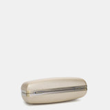 Gold velvet clutch