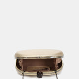 Gold velvet clutch