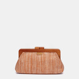 Orangefarbene Party-Clutch