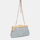Blaue Party-Clutch