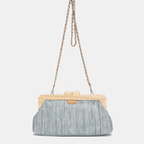 Blaue Party-Clutch
