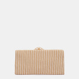 Orange gestreifte Party-Clutch