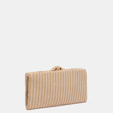 Orange gestreifte Party-Clutch
