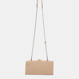 Orange gestreifte Party-Clutch