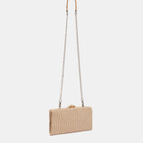 Orange gestreifte Party-Clutch