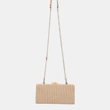 Orange gestreifte Party-Clutch