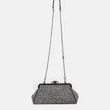Schwarz marmorierte Party-Clutch