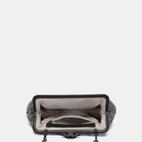 Schwarz marmorierte Party-Clutch