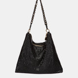 Bolso de fiesta en malla metálica negro