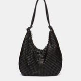 Bolso de fiesta en malla metálica negro