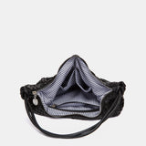 Bolso de fiesta en malla metálica negro