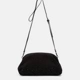 Bolso de fiesta con strass  en negro