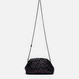 Bolso de fiesta con lentejuelas en negro