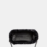 Bolso de fiesta con lentejuelas en negro