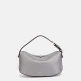 Bolso de mano en plateado