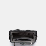 Black sequin evening bag.