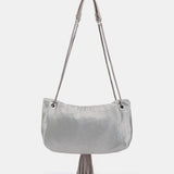 Bandolera de malla metálica plata