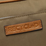 Women's toiletry bag made of recycled materials, camel