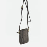 Bolso para el móvil de mujer de piel verde