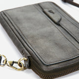 Bolso para el móvil de mujer de piel verde