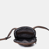 Bolso para el móvil de mujer en nylon acolchado taupe