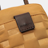 Bolso para el móvil de mujer en nylon acolchado ámbar