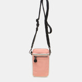 Bolso para el móvil en tejidos reciclados coral