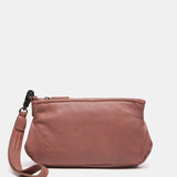 Kosmetiktasche aus rosa Leder