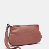 Kosmetiktasche aus rosa Leder