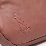 Kosmetiktasche aus rosa Leder