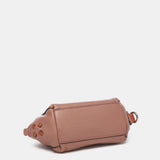 Orange leather toiletry bag