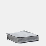 Mobile phone bag in grey leather