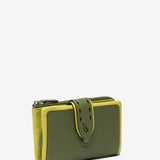 Medium green leather wallet