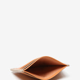 Orange leather card holder