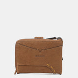 Small wallet in cognac leather