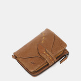 Small wallet in cognac leather