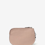 Pink leather purse