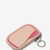 Pink leather purse