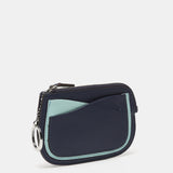 Blauer Leder Geldbeutel