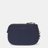 Blauer Leder Geldbeutel