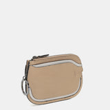 Camel leather card holder