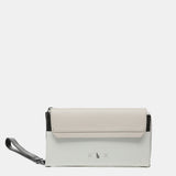 Cartera grande en piel blanca