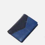 Men's leather wallet with RFID protection in blue