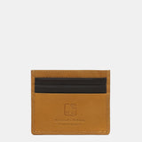 Men's leather card holder in brown