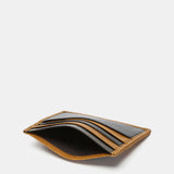 Men's leather card holder in brown