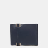 Cartera de hombre de piel con protección RFID en azul